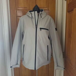 Tommy Hilfiger Men’s Light Gray Hooded Jacket